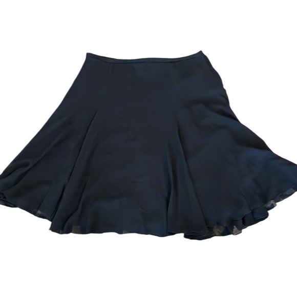 3.1 Phillip Lim Black 100% Silk Midi Skirt Size 6 - Picture 5 of 6